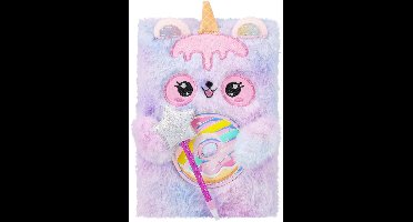 Koopman notitieboek pluche beer met pen - schattig dagboek voor kinderen.