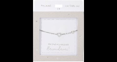 Depesche armband zilver hartje vriendschap cadeau meisjes.