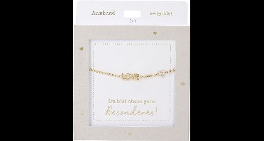 Depesche armband goud LOVE vriendschap cadeau voor meisjes.