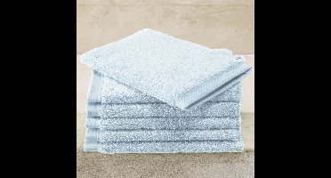 De Witte Lietaer Washandjes Contessa Powder Blue - 6 stuks - 16 x 21 cm - Blauw - Katoen