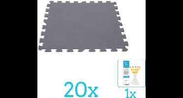 Intex - Zwembad Ondergrond - Zwembadtegels 50x50 cm - 8 Tegels - Volumebundel - Vloertegels - 20-delig