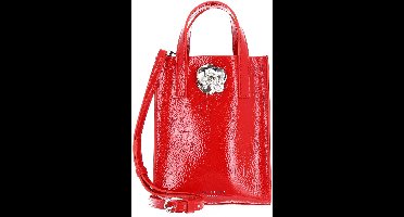 Ted Baker handtas schoudertas Roseem Rose Detail Crinkle Small Bag Red rood