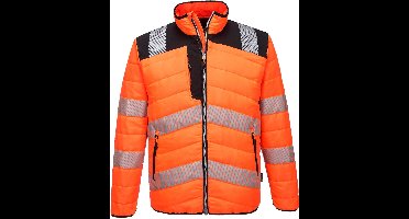 Portwest PW3 Hi-Vis gewatteerd Jack PW371 - Oranje/Zwart - 5XL