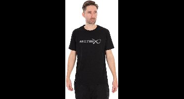 Matrix Large Fade Logo T-Shirt Black-Grey – Comfortabel T-Shirt met Groot Matrix Logo - Maat : Xxxlarge