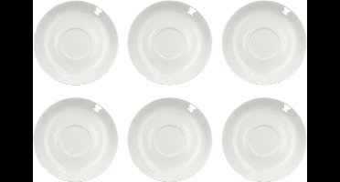 Koffieschoteltje Solea, Ø 150 mm, effen, wit, Porselein, 6 st.