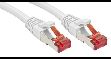 LINDY 47796 RJ45 Netwerkkabel, patchkabel CAT 6 S/FTP 5.00 m Wit 1 stuk(s)