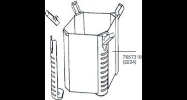 Eheim filterpot voor 2224