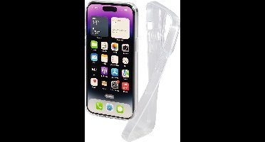 Hama Crystal Clear Cover Hoesje geschikt voor Apple iPhone 14 Pro - Flexibel telefoonhoesje - Krasbestendig - Transparant