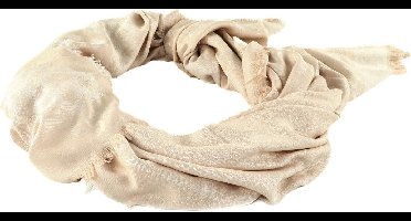 GUESS Sjaal Geva Kefiah Rose Logo Beige