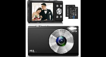 ApexArte® Vlog Camera voor Beginners - Videocamera voor Kinderen en Volwassenen - Handycam - 4K Kwaliteit