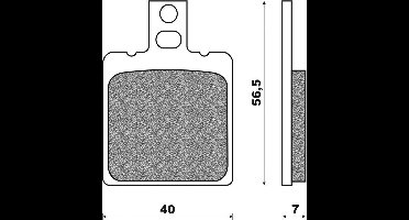 oem remblokje voor aprilia 250 rs motorfiets nieuw