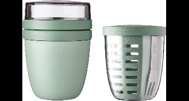 Lunchpot mit Fruitpot Ellipse Set van 2