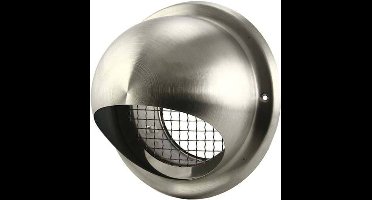 RVS bolrooster 125mm geveldoorvoer - EL-SS-B125 SS