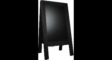 Krijtstoepbord | hout | 70x135cm | zwart | 1 stuks