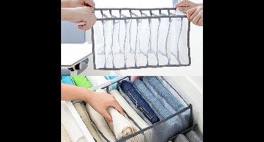 New Age Devi - cm2-delig Opbergdozen-lade-organizer voor kleding - grijs - maat 362520cm