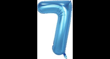 New Age Devi - Feestelijk - Gadget - Cijferballon - Folieballon - 70cm - Blauw - 7