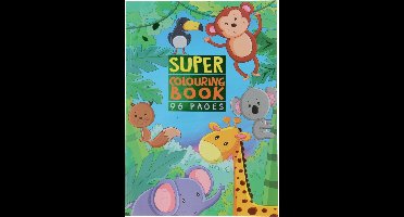 Wins Holland kleurboek safari A4 96 pagina's dieren en figuren.