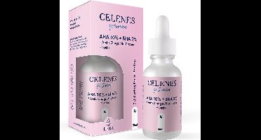Celenes by Sweden Rena Gezichtsserum - 30ml - Met AHA 10% + BHA 2%, Chaga Paddenstoel & Melkzuur