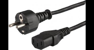 Savio CL-138 electriciteitssnoer Zwart 1,8 m IEC C13 Netstekker type E