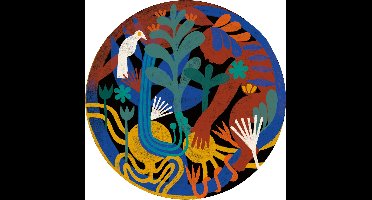 Ravensburger puzzel Little Sun - kunst puzzel 500 stukjes rond.
