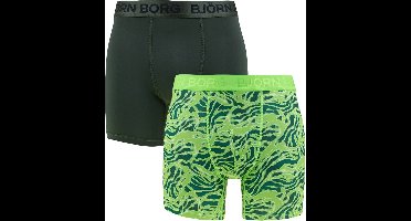 Björn Borg heren performance 2P microfiber boxers basic tiedye groen