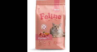 HobbyFirst Feline Kattenvoer Senior Chicken 4,5 kg - Weekdeals