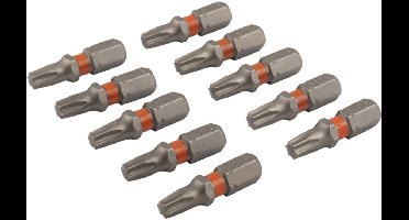 Dynaplus - Schroefbit - Torx 25 - 25mm - Oranje (10 stuks)