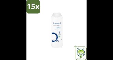 15 x Neutral – Shampoo – Normaal Haar – 250 ml - Grootverpakking - Gevoelige Hoofdhuid - Normaal Haar - Milde Shampoo - 0% Parfum - 0% Kleurstoffen