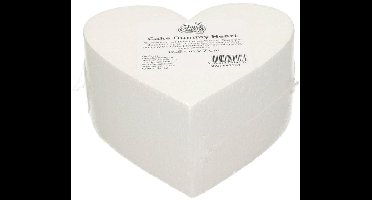 FunCakes Taart Dummy - Piepschuim Blok - Hart - Ø15 cm x 7 cm