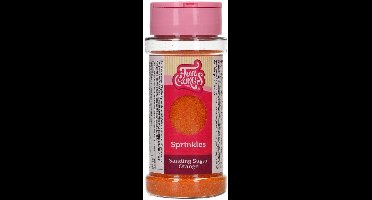 FunCakes Sanding Sugar - Oranje - 80g - Gekleurde Suiker - Eetbare Taartdecoratie