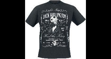 The Nightmare Before Christmas Jack Skellington - Label Heren T-shirt - zwart - L
