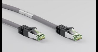 Danicom Cat8 S/FTP (PIMF) patchkabel - 0,25 meter grijs - netwerkkabel - internetkabel - UTP kabel - RJ45 - 10000 mbit/s