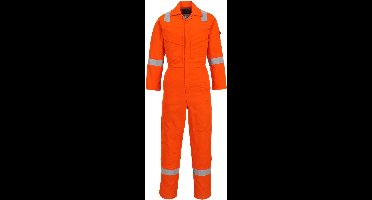 Portwest Lichtgewicht Vlamvertragende Antistatische Overall 280gr FR28 - Oranje - 4XL