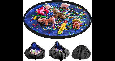 Grote Opvouwbare Speelgoed Opbergmat met Trekkoord - Speelgoed Opbergtas 150 cm