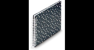 Spiraalalbum Lovely, 28x24 cm, 50 witte pagina's, blauw