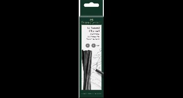 Faber Castell Houtskool staafjes - 12 stuks - 5 tot 8 mm - tekenen
