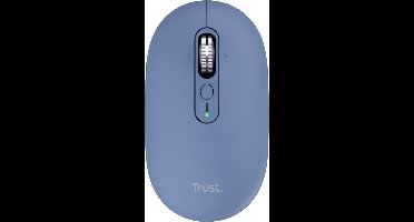 Trust Seron Hyperscrolmuis – Draadloos en Bluetooth Hyperscrolmuis - Verticaal en Horizontaal navigeren - Met multi‑device - Lange batterijduur - Blauw