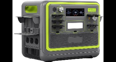 F2400 Power Station – Draagbare Generator – Noodstroomvoorziening – Mobiele Accu – Outdoor Accupack – 2048Wh LiFePO4 Batterij – 2400W Output