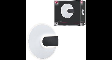 LED-wandlamp 2Form 4000K 1210lm / 0lm 230V 9W / 3,5W Wit, Zwart