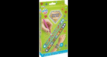 Diamond Painting armbandjes rose 2 stuks - kerst - sinterklaas - kado - cadeau