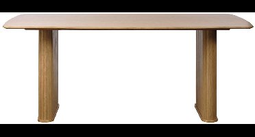 Eettafel Naturel Eikenhout - 1-2 personen - 190x100x75cm - Nola