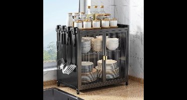 JAQZY Afdruiprek - Aanrecht Organizer - 2 Laags - Uittrekbare Afdruipbak - Verstelbare Poten - Ook handig als Aanrechtkastje