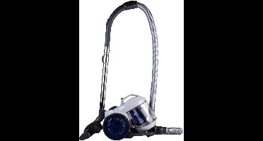 Dirt Devil Stofzuiger zonder Zak DD2503 - Vacuum Cleaner 800W HEPA 12 Filter - Cycloonstofzuiger met Combiborstel, Kierenmondstuk en Meubelopzetstuk - Stofopvangbak 2,2 L - Wit/Blauw