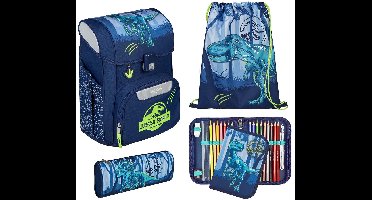Scooli schooltas EasyStart Schulranzen-Set 5-delig Jurassic World donkerblauw