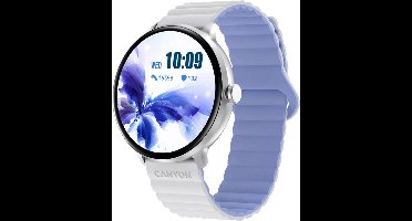 Canyon Jacky Serie - Smartwatch - 1,3 inch LTPS-scherm - 25 sportmodi - Wit-blauw