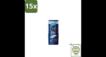 15 x Nivea Men – Douchegel – Original Care – 250 ml - Grootverpakking - Douchegel Mannen - Verzorgende Douchegel - Huidverzorging - Reiniging - Aloë Vera