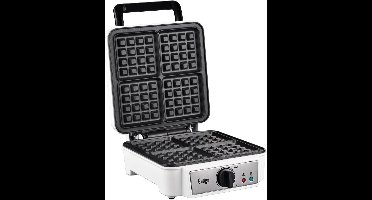 ACEP wafelijzer voor 4 Brusselse wafels (8,5 x 7 cm) - 1400 WATT - Wafelmaker - Wafelijzers - Wafelijzer - Wit - Wafelijzer pfas vrij