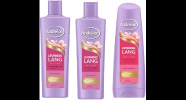 Andrélon Levendig Lang Shampoo & Conditioner Set – Versterkend & Herstellend – Voor Lang Haar