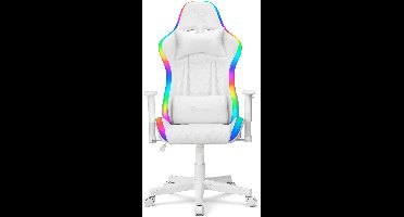 Ranqer Halo Gamestoel RGB / LED - Gaming Chair - RGB verlichting - Gaming Stoel met licht - Wit