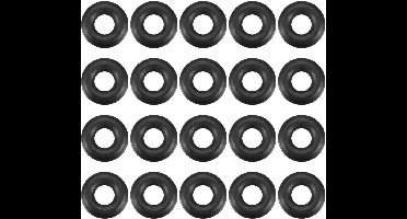20 STKS Zwart Rubber 5mm x 2mm x 1.5mm Oliekeerring O Ringen Pakkingen Wasmachines